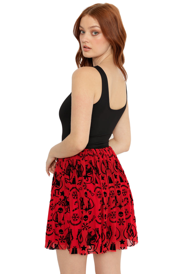 gothic christmas dress reversible ho ho horror festive outfit